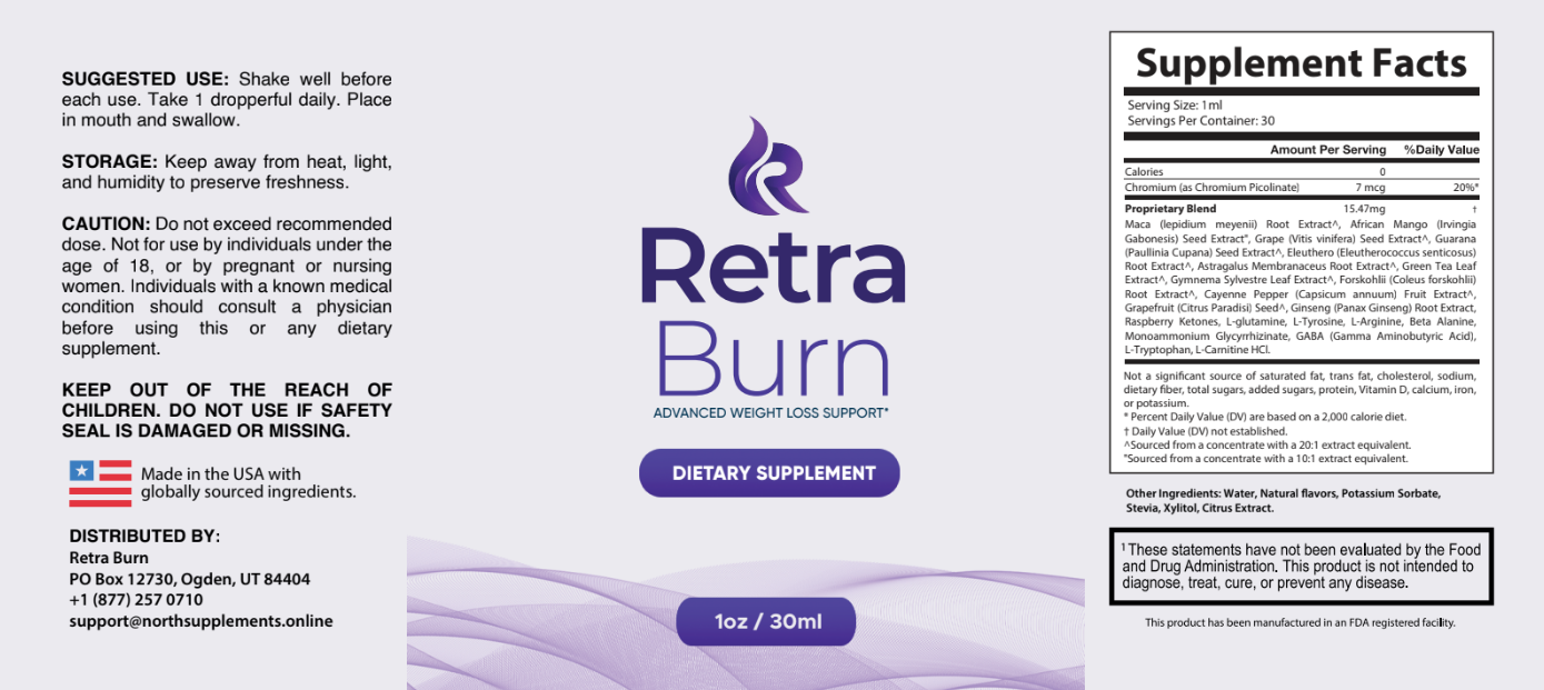 Retra Burn Pro Rótulo